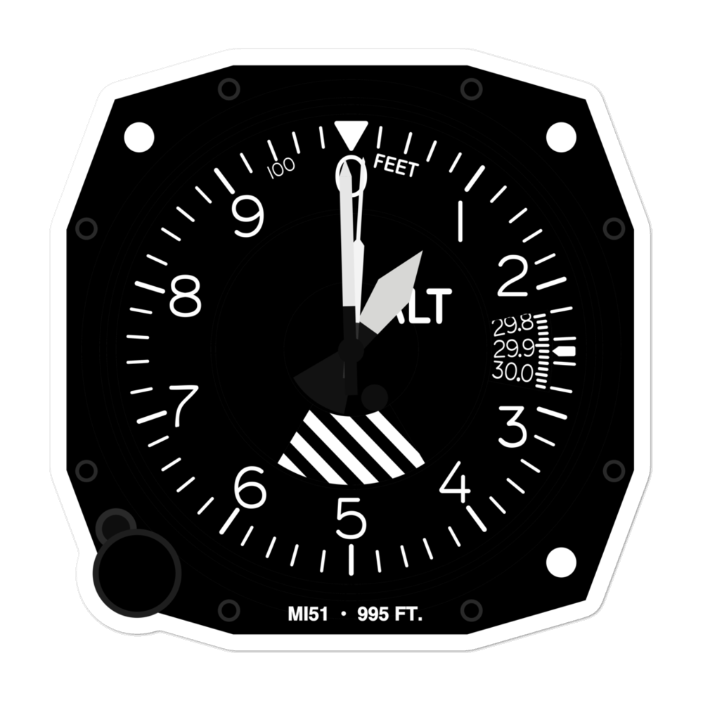 Loars Field (MI51) Altimeter Stickers 
