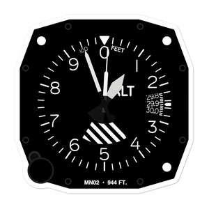 Lake Minnewashta Seaplane Base (MN02) Altimeter Stickers