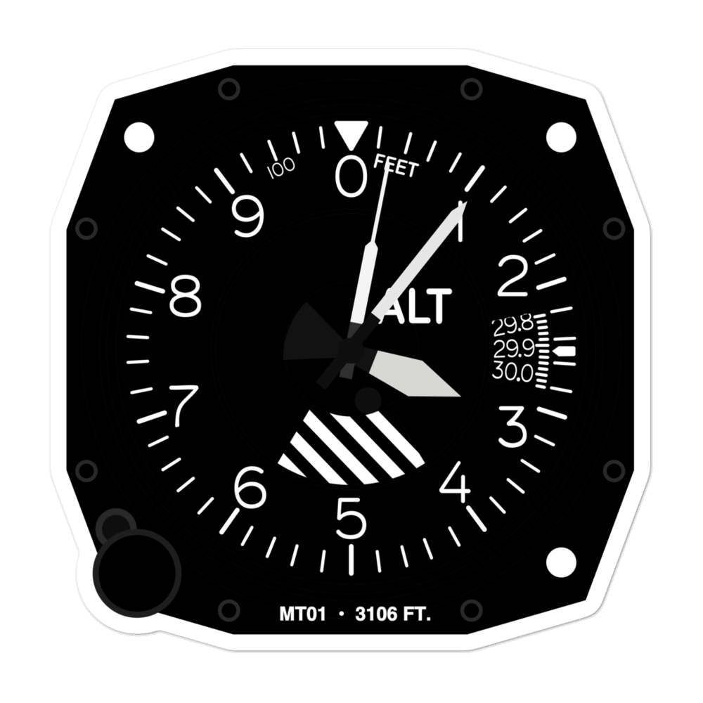 Owen Bros Airport (MT01) Altimeter Stickers 