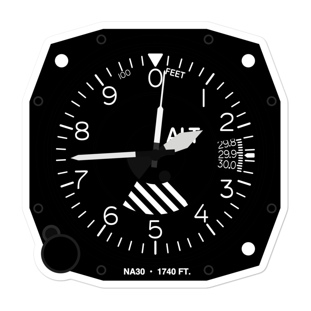 Behrens Airstrip (NA30) Altimeter Stickers 