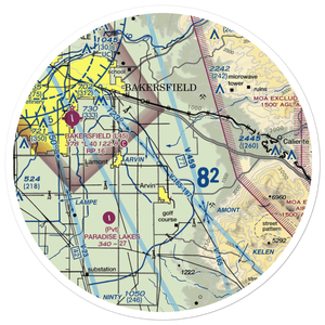 Di Giorgio Ranch Landing Strip (74CL) VFR Sectional Sticker (30 mile)