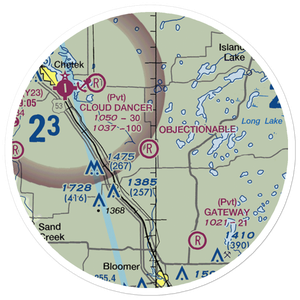 Vetterkind Strip (73WI) VFR Sectional Sticker (20 mile)