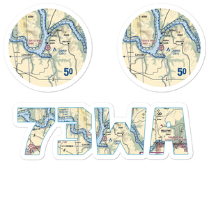 7 Bays Airport (73WA) VFR Sectional Sticker Pack