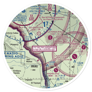 Frerich Ranch Airport (73TX) VFR Sectional Sticker (30 mile)