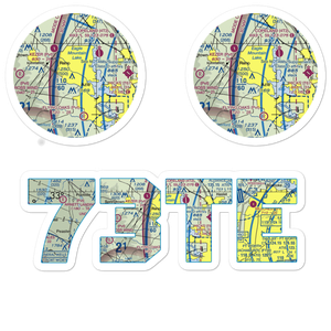 Moore Private Airport (73TE) VFR Sectional Sticker Pack