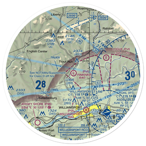 Finkhaven Airport (73PN) VFR Sectional Sticker (30 mile)