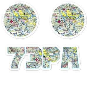 Gilbert Airport (73PA) VFR Sectional Sticker Pack