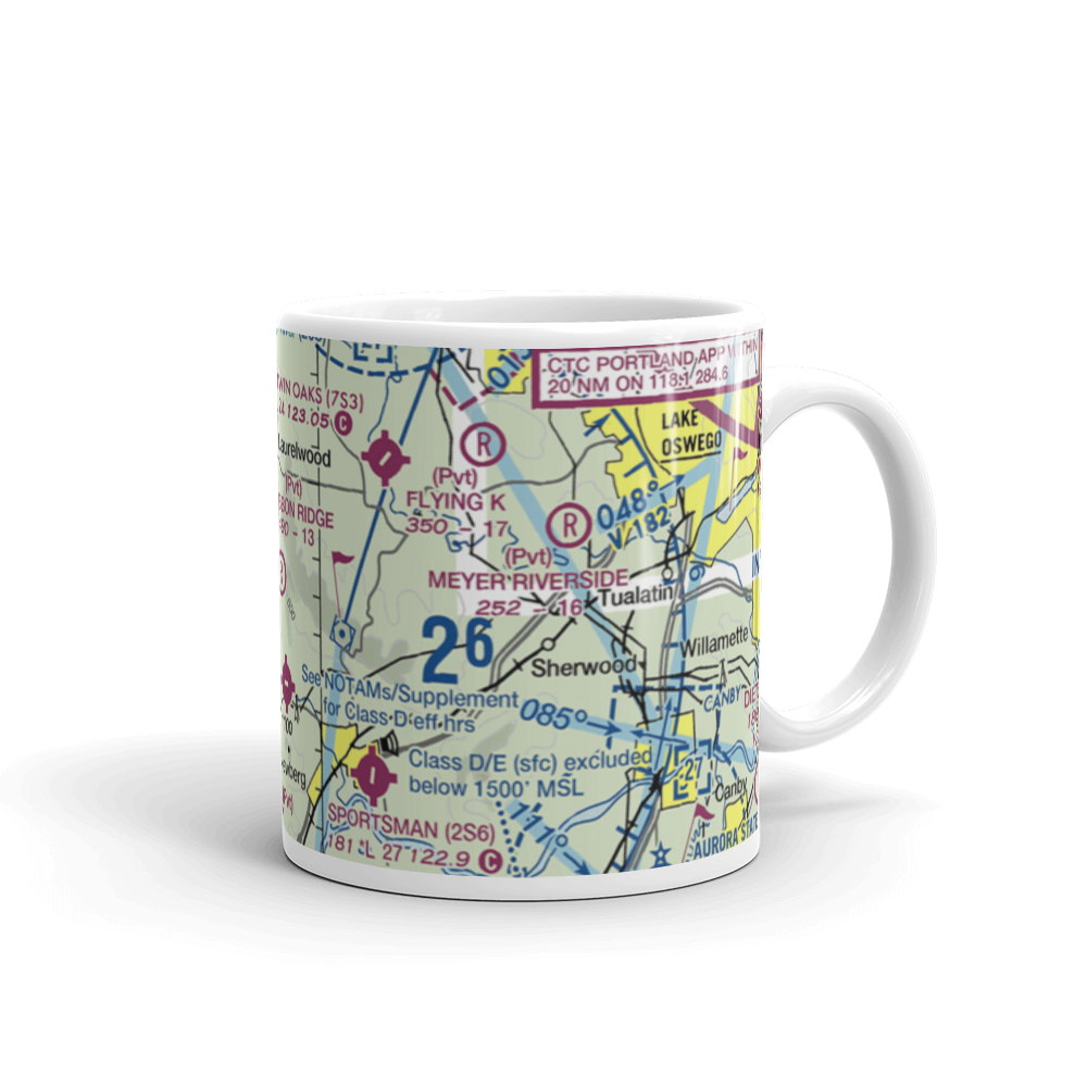 Ribbon Ridge Airport (73OR) VFR Sectional  Mug 