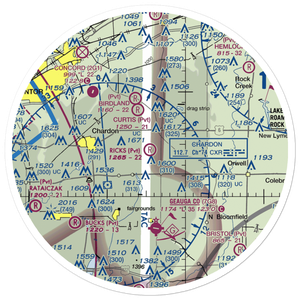 Rick's Airport (73OI) VFR Sectional Sticker (30 mile)