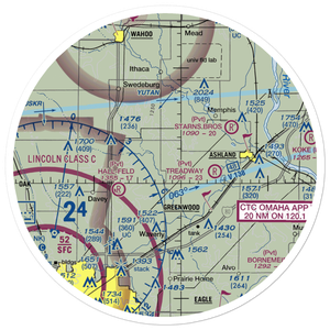 Bornmann Field (73NE) VFR Sectional Sticker (30 mile)