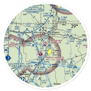 Sky-Go Farms Airport (73MU) VFR Sectional Sticker (30 mile)