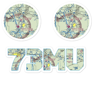 Sky-Go Farms Airport (73MU) VFR Sectional Sticker Pack