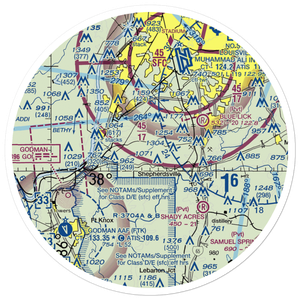 Brooks Field (73KY) VFR Sectional Sticker (30 mile)