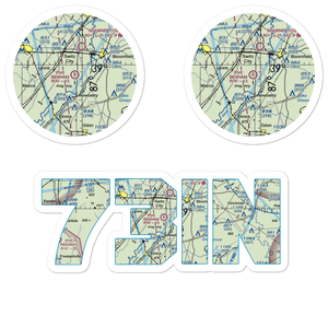 Benham Airport (73IN) VFR Sectional Sticker Pack