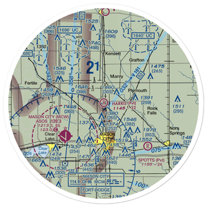 Harris Field (73IA) VFR Sectional Sticker (30 mile)