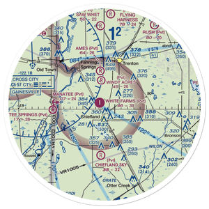 Brookins Air Strip (73FD) VFR Sectional Sticker (30 mile)