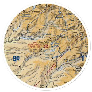 Bear Valley STOLport (73CA) VFR Sectional Sticker (30 mile)