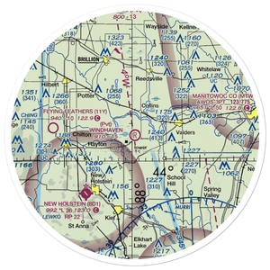Windhaven Airport (72WI) VFR Sectional Sticker (30 mile)