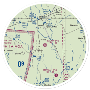 Galaxy Ranch Airport (72TS) VFR Sectional Sticker (30 mile)