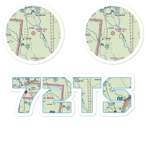 Galaxy Ranch Airport (72TS) VFR Sectional Sticker Pack