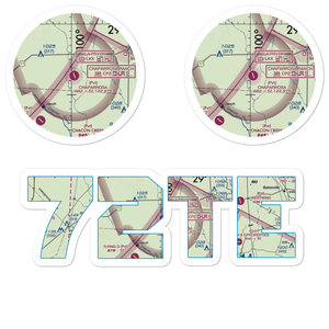 Chaparrosa Ranch Airport (72TE) VFR Sectional Sticker Pack