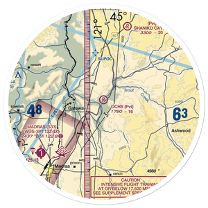 Ochs Private Airport (72OR) VFR Sectional Sticker (30 mile)