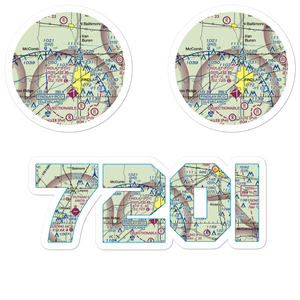 Tathams' STOLport (72OI) VFR Sectional Sticker Pack
