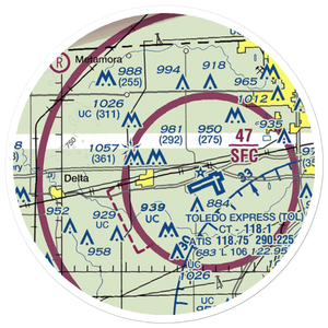 Zeigler Landing Strip (72OH) VFR Sectional Sticker (20 mile)