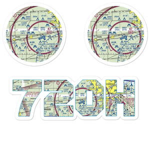 Zeigler Landing Strip (72OH) VFR Sectional Sticker Pack