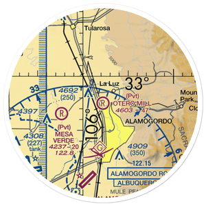 Otero Mill Airport (72NM) VFR Sectional Sticker (20 mile)