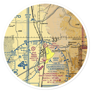 Otero Mill Airport (72NM) VFR Sectional Sticker (30 mile)