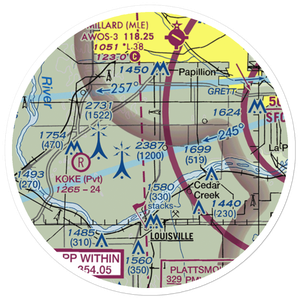 J&J Airport (72NE) VFR Sectional Sticker (20 mile)