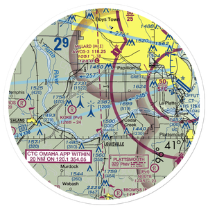 J&J Airport (72NE) VFR Sectional Sticker (30 mile)