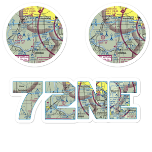 J&J Airport (72NE) VFR Sectional Sticker Pack