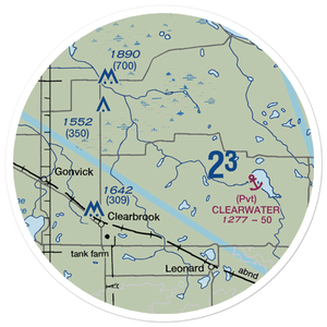 Bardwell Airstrip (72MN) VFR Sectional Sticker (20 mile)