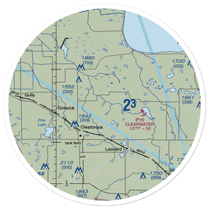 Bardwell Airstrip (72MN) VFR Sectional Sticker (30 mile)