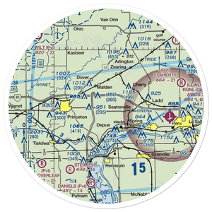 Foley Airport (72LL) VFR Sectional Sticker (30 mile)