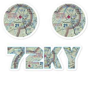 Carr Airport (72KY) VFR Sectional Sticker Pack