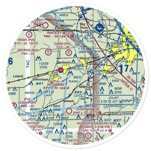 Wiley Updike Airport (72IS) VFR Sectional Sticker (30 mile)