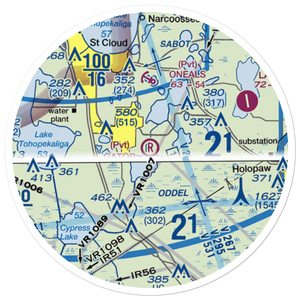 Gator Airpark (72FL) VFR Sectional Sticker (20 mile)