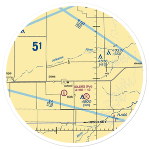 Idler Bro's Airport (72CO) VFR Sectional Sticker (30 mile)