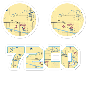 Idler Bro's Airport (72CO) VFR Sectional Sticker Pack