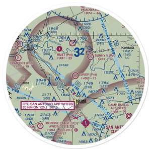 Grier Airport (71TX) VFR Sectional Sticker (30 mile)