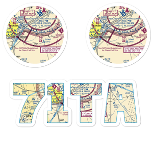 Bates Field (71TA) VFR Sectional Sticker Pack