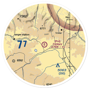 Cerny Airport (71OR) VFR Sectional Sticker (20 mile)