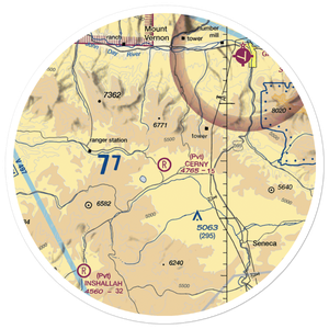 Cerny Airport (71OR) VFR Sectional Sticker (30 mile)