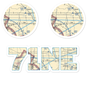 Neben Airport (71NE) VFR Sectional Sticker Pack