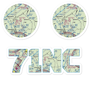 K & D Airport (71NC) VFR Sectional Sticker Pack