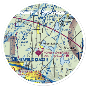 Mattison's Seaplane Base (71MN) VFR Sectional Sticker (20 mile)