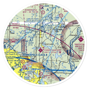 Mattison's Seaplane Base (71MN) VFR Sectional Sticker (30 mile)